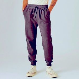 NWT! Men’s Lucky Brand Sueded fleece terry joggers in charcoal, sz XL — RET: $79